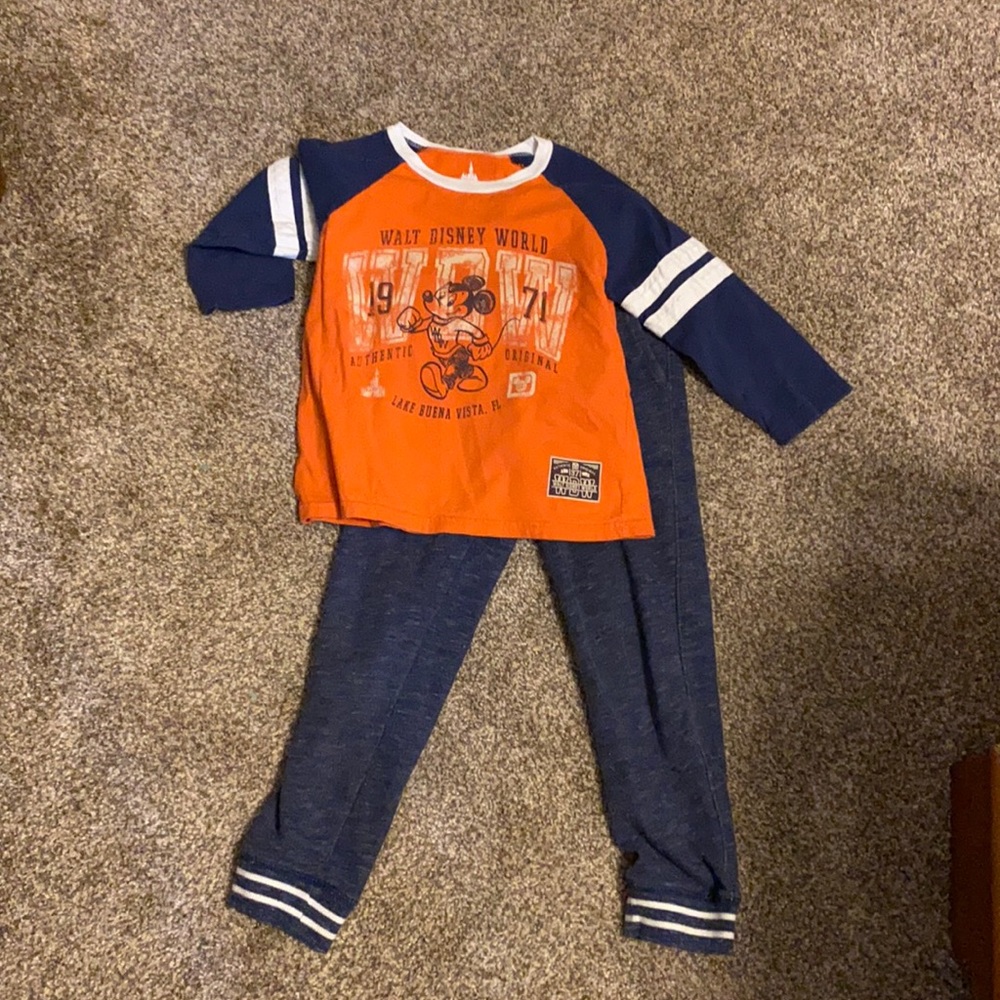 WDW Orange shirt with Carter pants